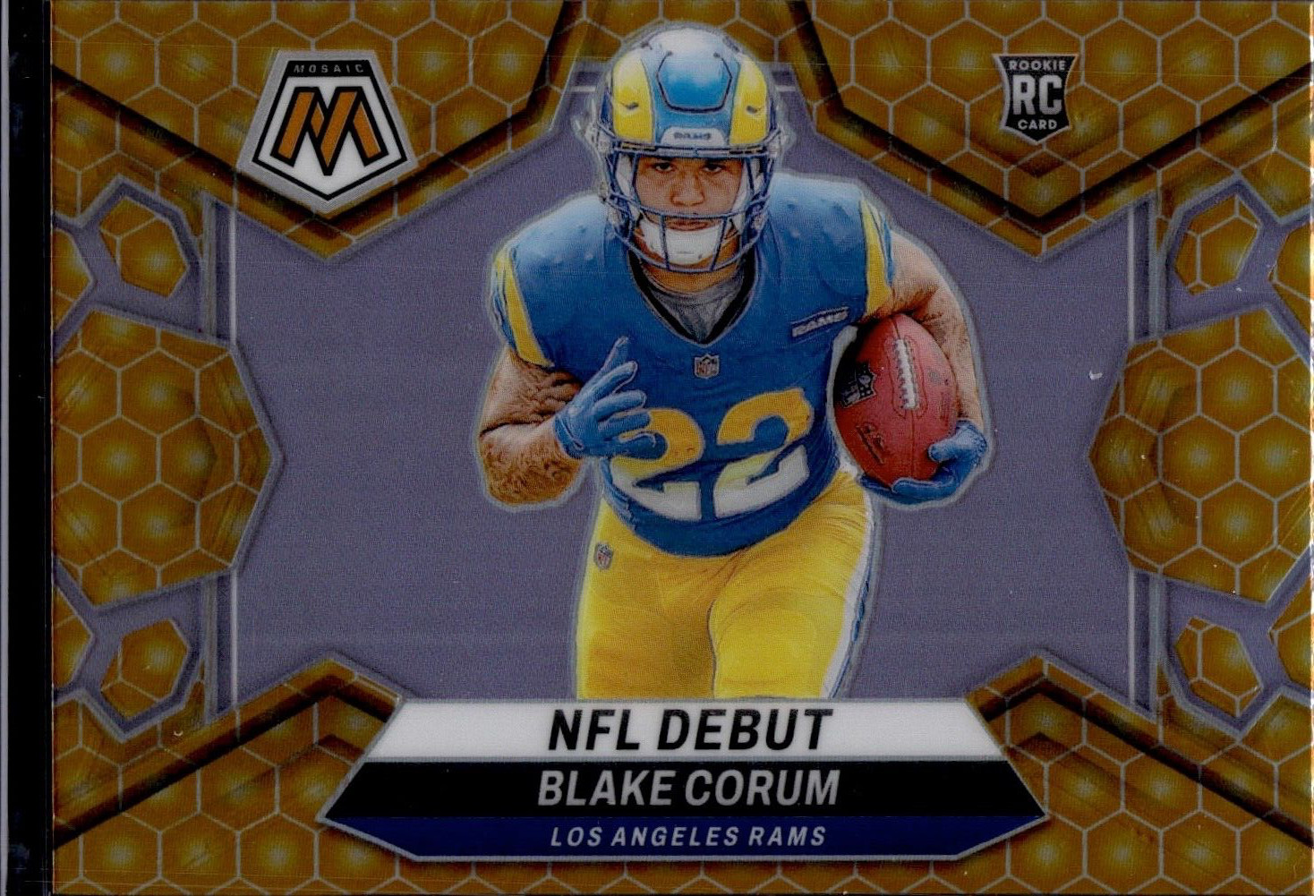 2024 Panini Mosaic Football Blake Corum #278 RC Rookie NFL Debut Honeycomb SSP
