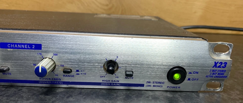 ALTO X-23 2-Way Stereo 3-Way Mono Active Crossover - POWERS ON - UNTESTED - Image 4 of 4