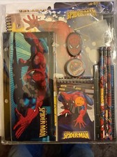 THE AMAZING SPIDER-MAN STUDY KIT INCLUDE PENCIL POUCH RULER ERASER SHARPENER MB9