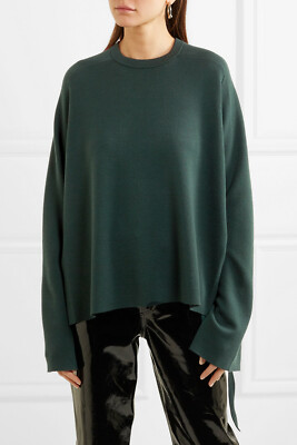NEW Joie V-Neck 3//4 Length Sleeve Print Silk Blouse in Deep Mint Size S #T435