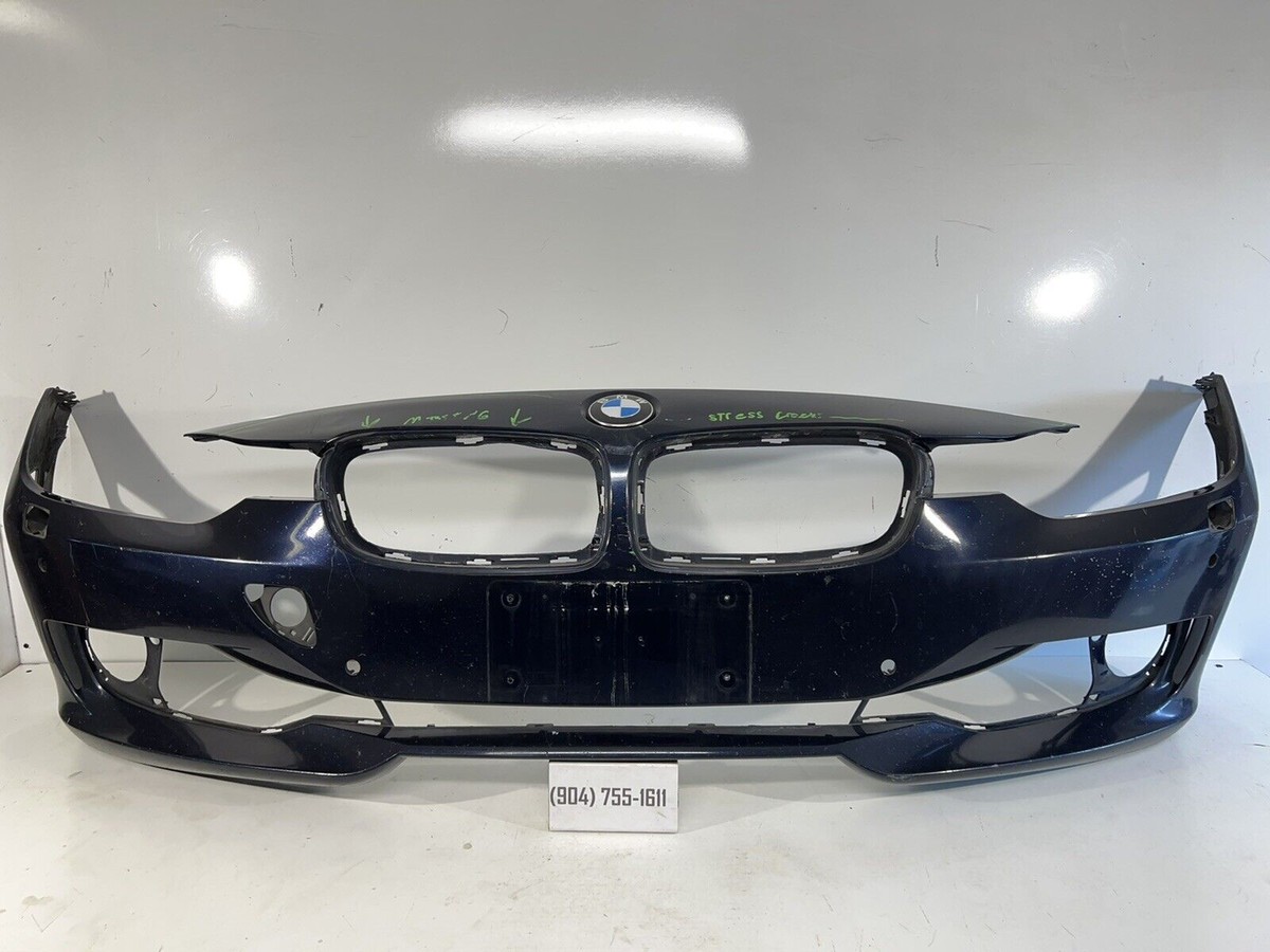 BMW 320i 2013-2015 Front Left Fog Light Cover - Black ABS Lower Bumper Insert