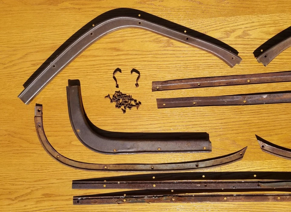 Juego de molduras interiores puerta patada COE camioneta Chevrolet 41 1941 1946 1942 46 GMC Cabover Foto 2 de 4