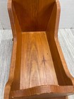 1991 Handmade Doll Crib rocker Solid Wood Nice condition Signed dated 16"x9" — photo 5