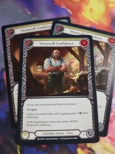 3x Stonewall Confidence Yellow Foil Playset Welcome to Rathe Flesh and Blood