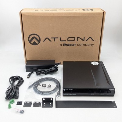 Atlona AT-OME-MS42 4x2 Matrix Switcher HDBaseT 4K USB-C DP HDMI | Black