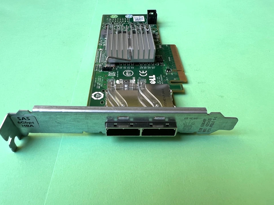 Dell 12DNW  PERC H200E PCIE 6GBS PCI-E SAS Dual Port HBA  Raid Controller 012DNW