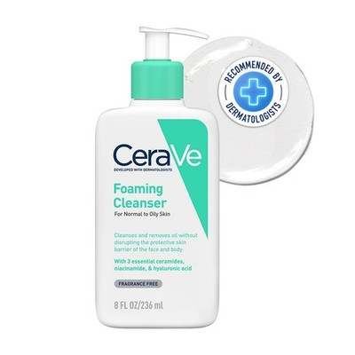 CeraVe Foaming Facial Cleanser 236ml für normale bis fettige Haut Gesichtswäsche