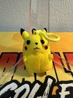 VTG 1998 Pokemon #25 Pikachu 3.5" Plush Hanger Clip-On Accessory Network Vintage