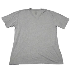True Classic V-neck T-Shirt Men's 2XL Gray Short Sleeve Active NWOT