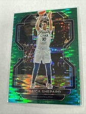 2022 Panini Prizm WNBA #67 Jessica Shepard Green Pulsar Refractor #13 / 25 SP RC