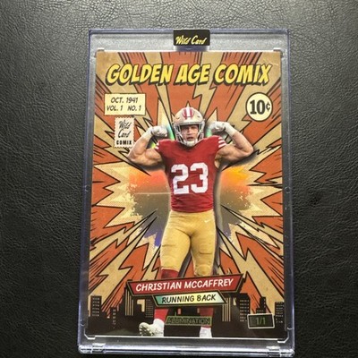 2026 Wild Card Golden Age Comix Christian McCaffrey 1/1 Mammoth
