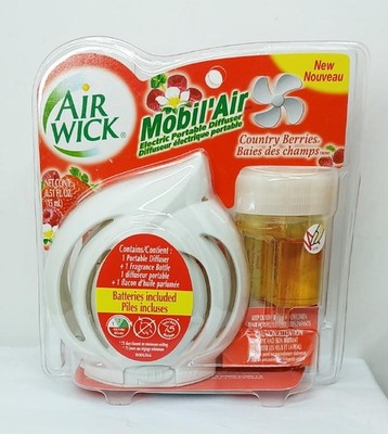 Vtg AIR WICK Mobil Air COUNTRY BERRIES Electric Portable Diffuser & Fragrance