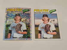 Braxton Ashcraft '26 Heritage Lot (2)- #134 Silver Sparkle & Base- Pirates