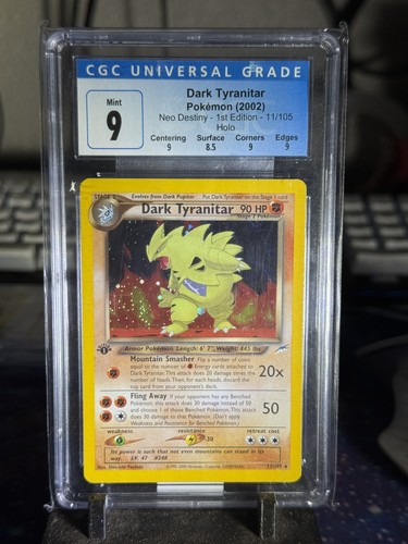 Dark Tyranitar (1st Edition) graded CGC 9 for sale on eBay