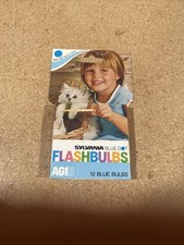 Sylvania Blue Dot Flash Bulbs AG1B - Box of 12 Blue Bulbs NIB
