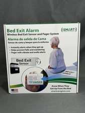 Smart Caregiver Wireless Bed Exit Pad Alarm System Weight Sensor & Pager OPEN