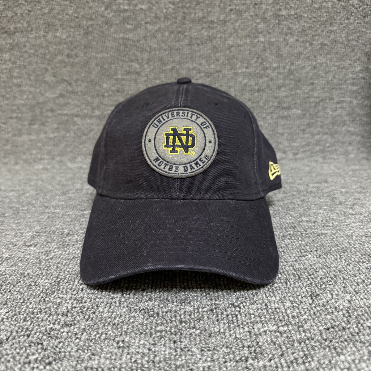 New Era Notre Dame Fighting Irish 9TWENTY Strapback Hat Navy Blue OSFM Vintage