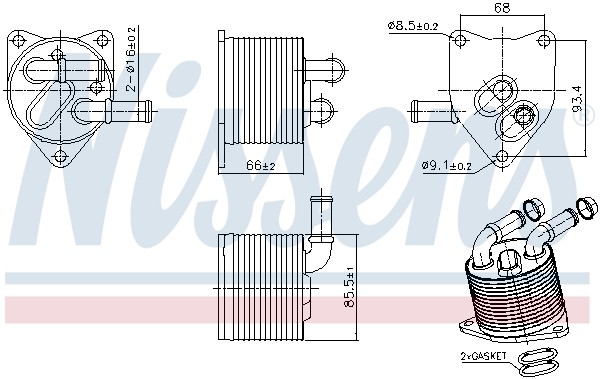 ✅Fits NISSENS NIS 91512 Oil Cooler, automatic transmission NIS 91512 ⭐UK Seller⭐