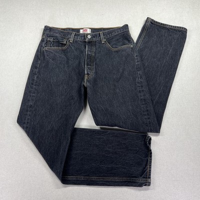 Levis 501 Jeans Mens 34x34 (Actual 32x31) Blue Straight Leg Button Fly Classic