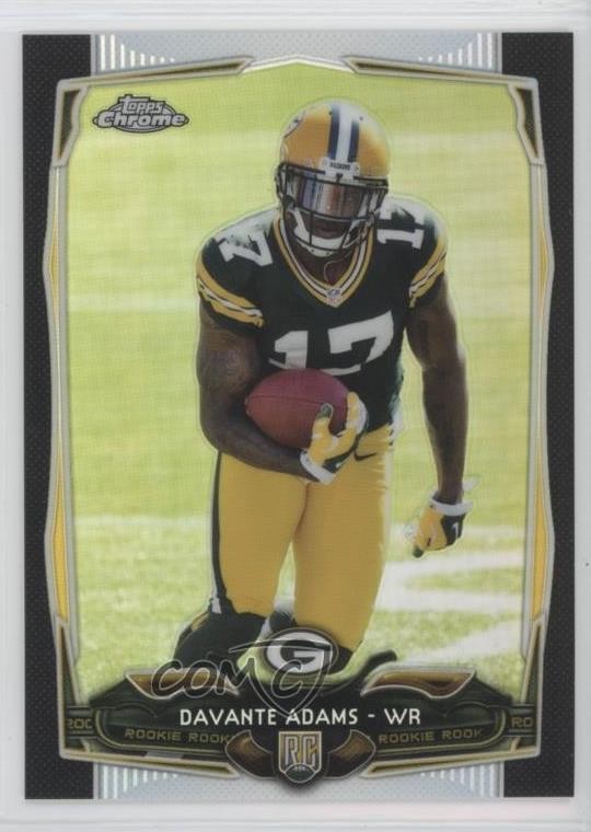 2014 Topps Chrome Black Refractor 72/299 Davante Adams #114 rf2