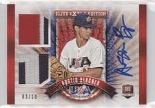 2015 Panini Elite Extra Edition USA Baseball 18U 3/10 Austin Bergner Auto 03mf