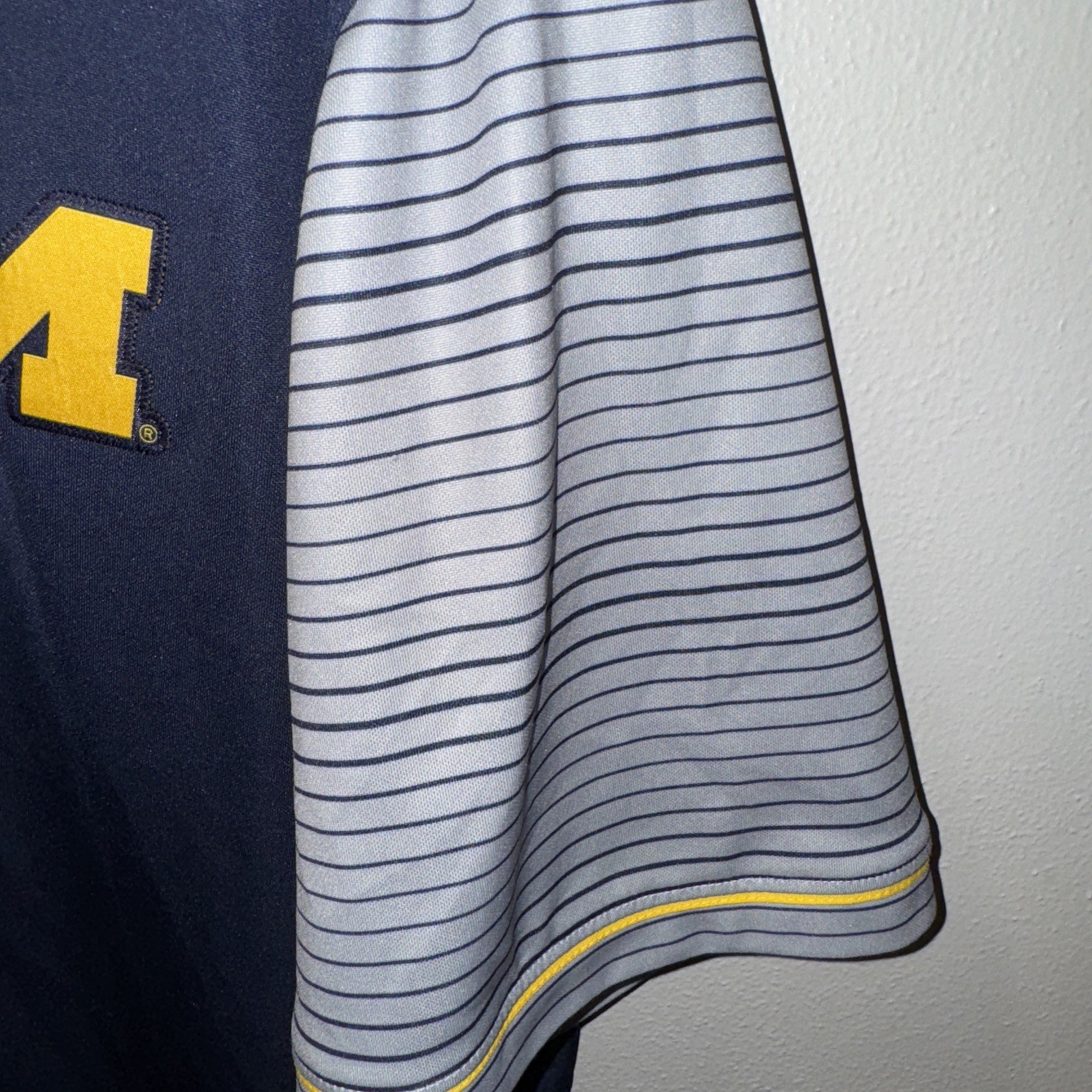 Men's Nike Dri-Fit Michigan Wolverines Performance Short Sleeve Polo SZ XXL