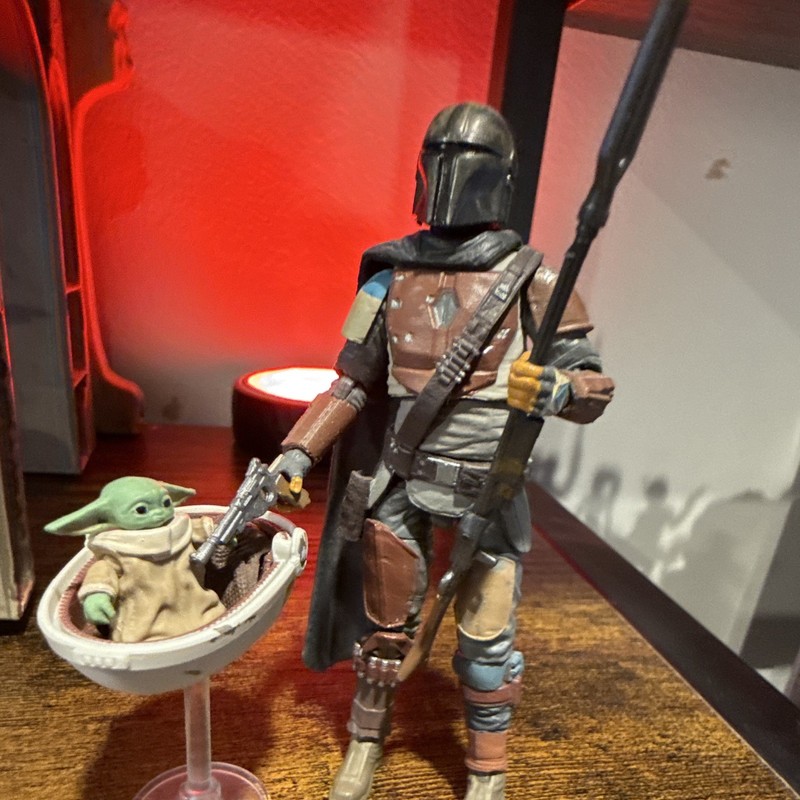 Star Wars Mandalorian & The Child (Grogu) Pram Action Figures Lot