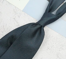 New Classic Polka Dot Green Brown JACQUARD WOVEN 100% Silk Men's Necktie Tie