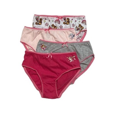 Paw Patrol 4er Pack Unterhosen Gr. 110/116 Mädchen Slips Set Baumwolle Skye Neu