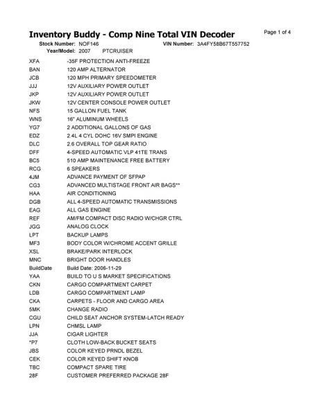 Automatic Transmission Fits 07-10 PT CRUISER 2616014 Foto 2 de 4