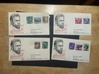Spain lot of 4 1964 FDC 1st day covers Stamp Day