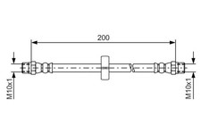 Flexible de frein Rover 200