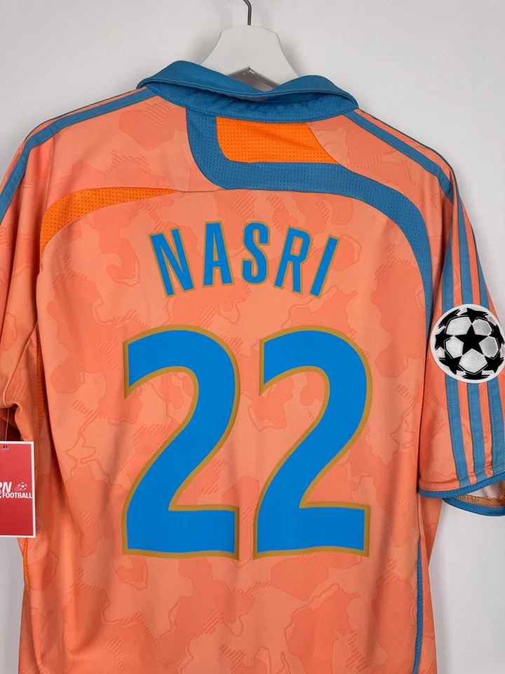 MAILLOT DE FOOTBALL OLYMPIQUE DE MARSEILLE 2007/2008 THIRD - SAMIR NASRI #22 (L) - Photo 3/4
