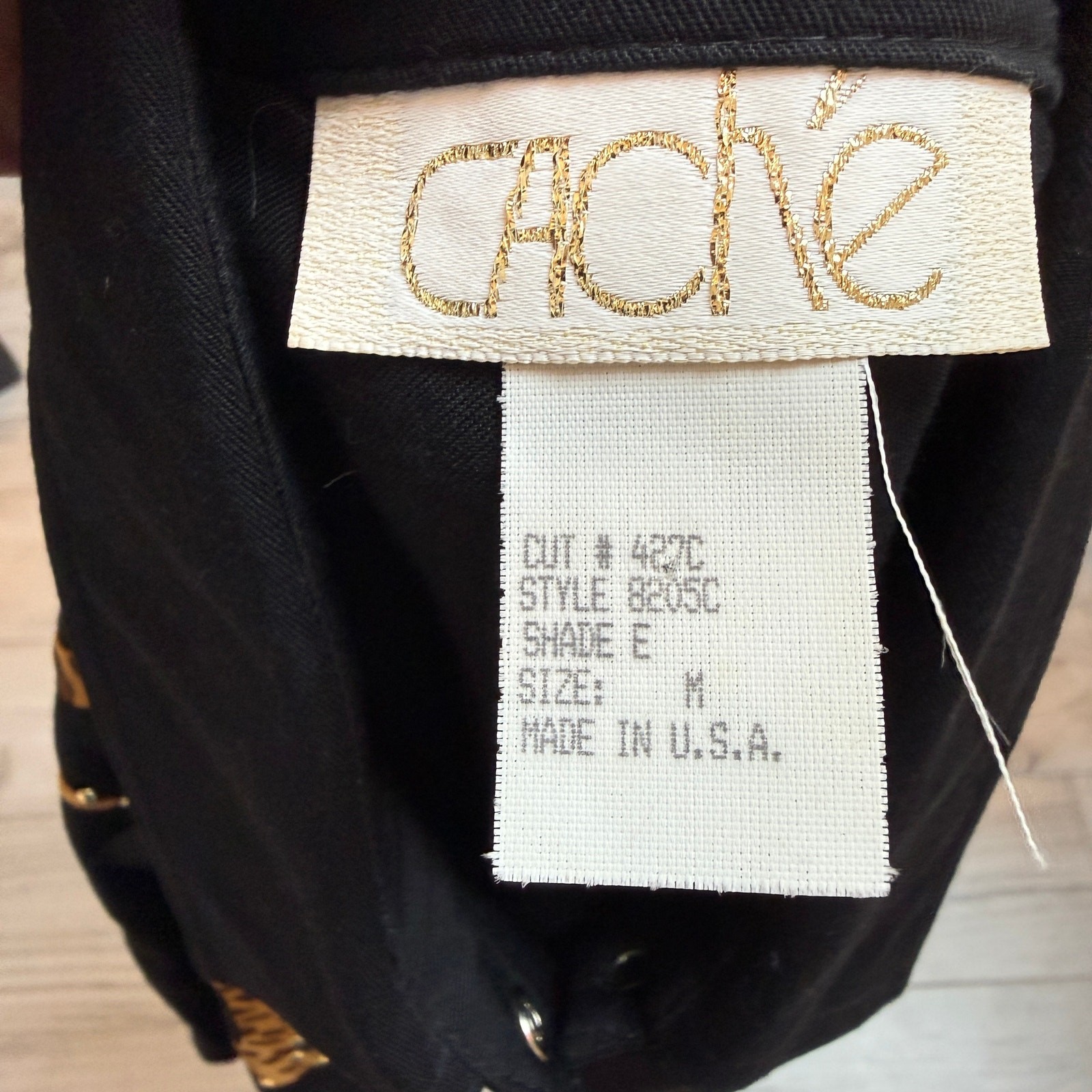 Cache Vtg 80s 90s Statement Leopard Leather Bombe… - image 5