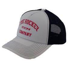 CCM Hockey Senior/Adult Athleisure Meshback Trucker Cap/Hat White/Black