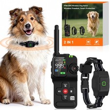 KITPLUS GPS Wireless Dog Fence System - Electronic Fence Dog Training Collar ...