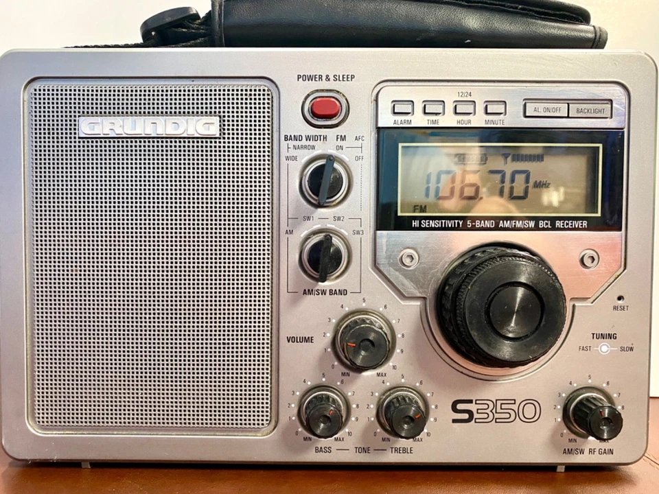 Grundig S350 5 bandas mundial AM/FM radio onda corta receptor portátil PROBADO Foto 4 de 4