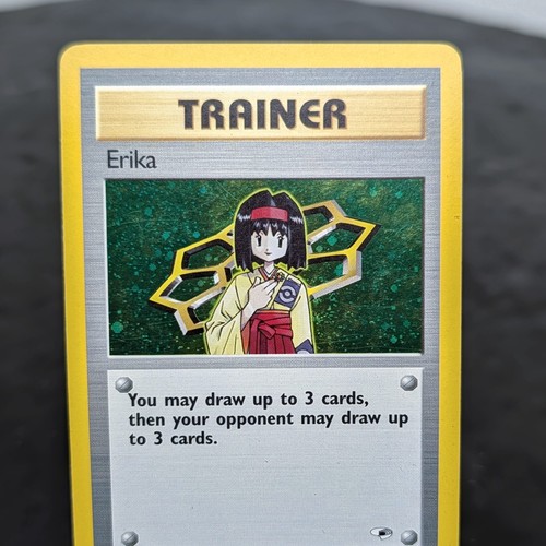 Pokemon Erika Gym Heroes 16/132 Holo Rare Trainer WotC Unlimited NM 2000 ⭐