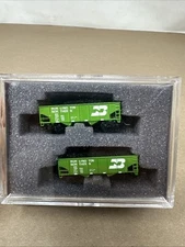 Z Scale BURLINGTON NORTHERN Rib-Side, 2-Bay Hoppers ~ FT 2022/ 2-pk.#1 ~ NIB
