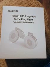 TELESIN C03 Magnetic Selfie Light LED Ring Fill Light with Mirror free shipping