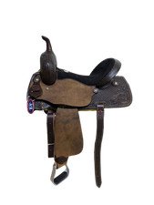 1-1293 15 inch New HR Saddlery Western Barrel Saddle