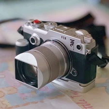  Square Metal Lens Hood & Cap Set for Panasonic Lumix G 42.5mm F1.7 ASPH