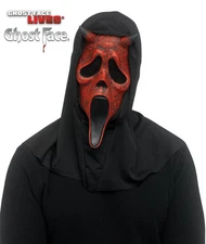 Ghost Face Aged Red Devil Mask for Halloween Costume Adult Scream Evil SHIPS TOD