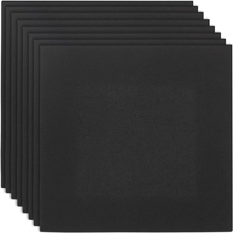 Hojas de tela de fieltro de 8 piezas de 12x12 pulgadas para manualidades hágalo usted mismo, cuadrados autoadhesivas... Foto 2 de 4