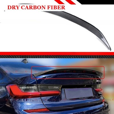 FOR 19-26 BMW G20 3 SERIES 330i M340i G80 M3 MP DRY Carbon Fiber TRUNK SPOILER