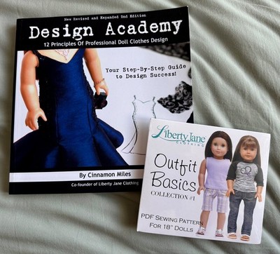 Pixie Faire Design Academy Buch und CD 4 Schnittmuster 18'' American Girl Puppen