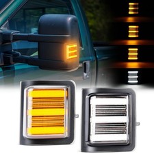 LED Side Mirror Turn Signal Lights Compatible with Super Duty F250/F350/F450/...