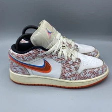 Air Jordan 1 Low "Take Flights" DD1527-114 White-Blue Hero-Bright Size 6.5Y