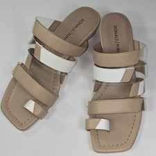 Donald Pliner Doris Tan/White Sandals Size 7M