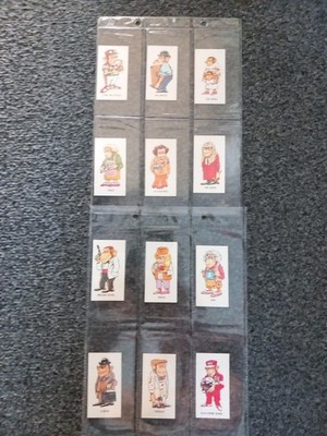 Vintage 1986 PG Tips Tea Cards - 30 Years Of Chimps - Full Set Of 12 Plain Back